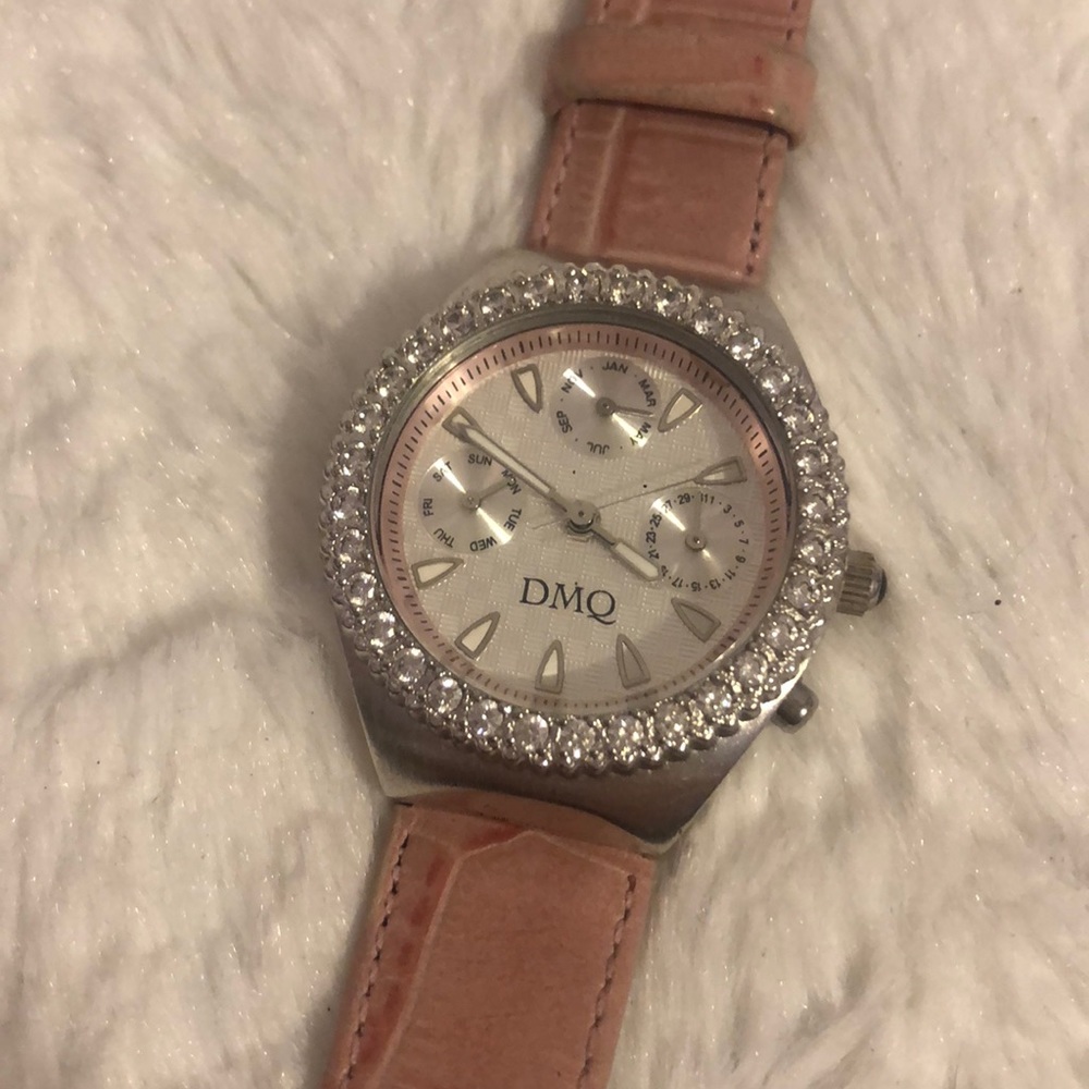 Pink Diamonique Rhinestone Watch